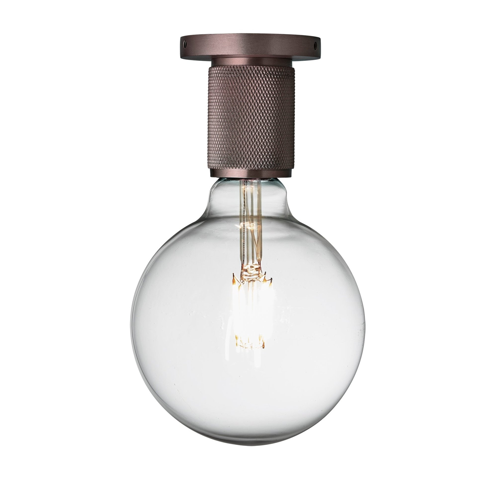 Bronze Knurled Edison Spotlight