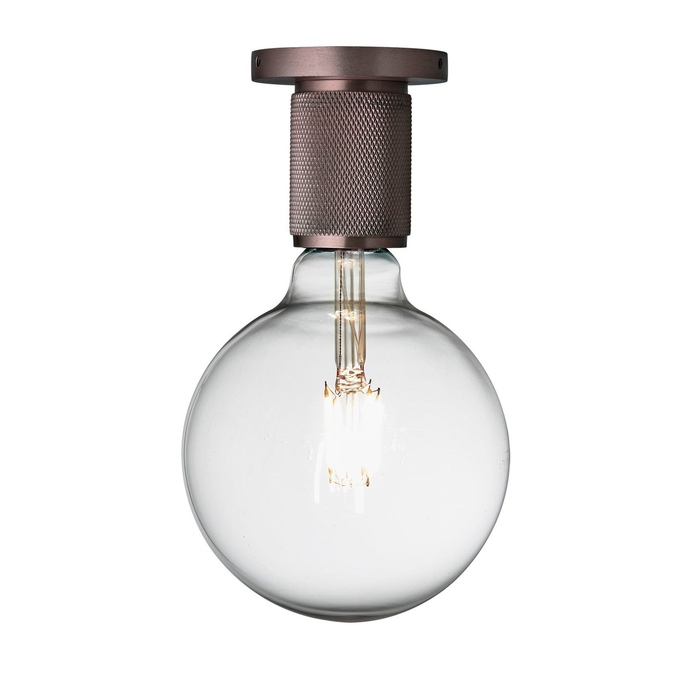 Bronze Knurled Edison Spotlight