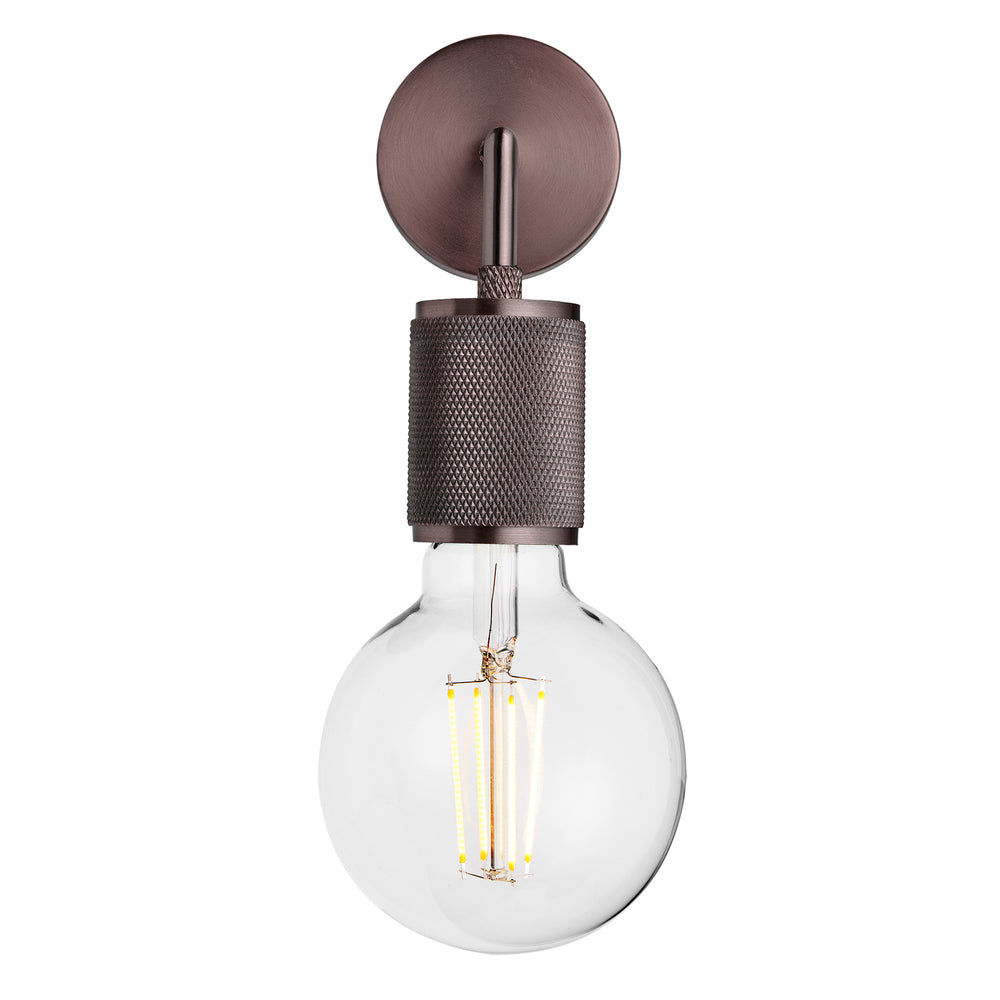 Bronze Knurled Edison Wall Light