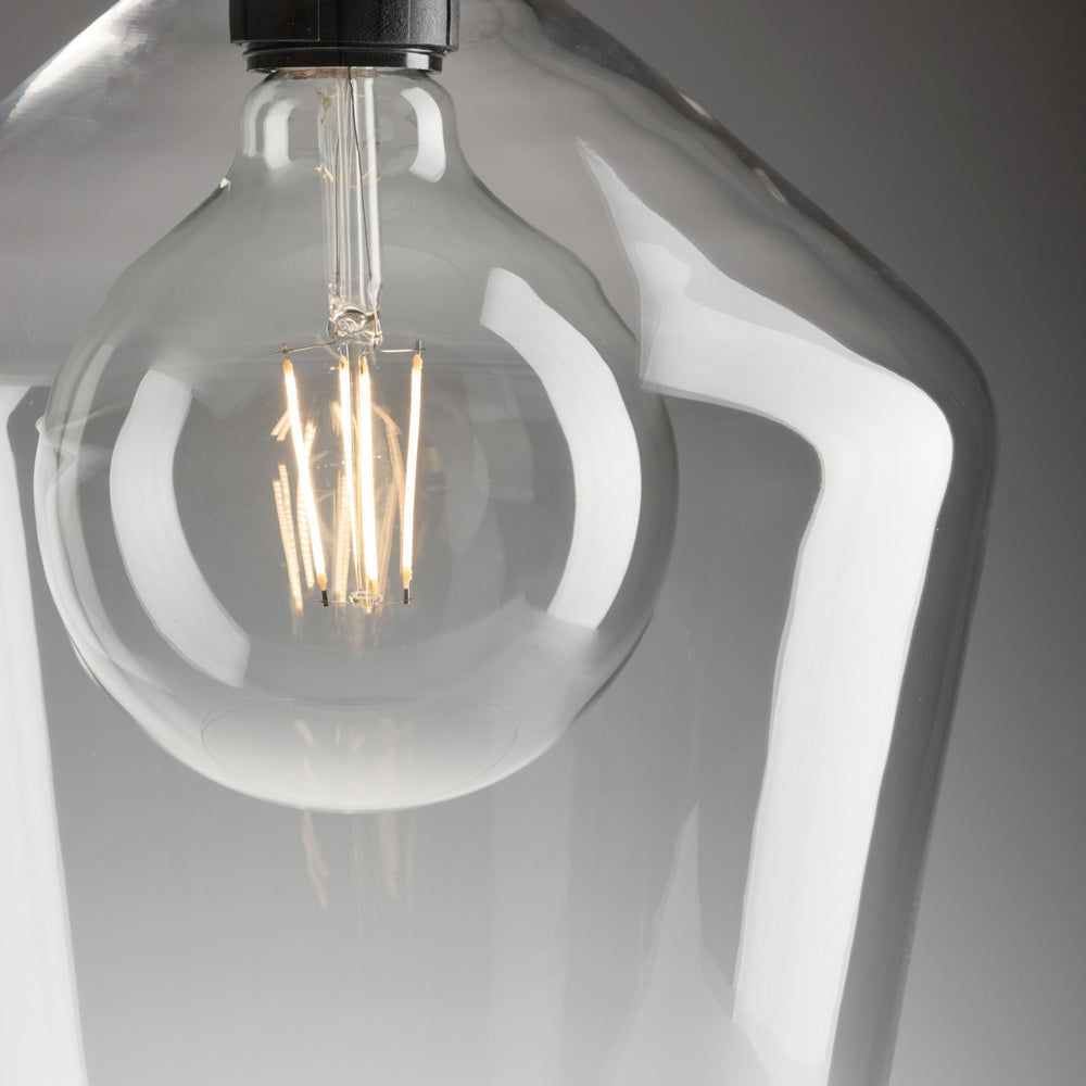 Clear Glass Mocha Shade 10 Inch