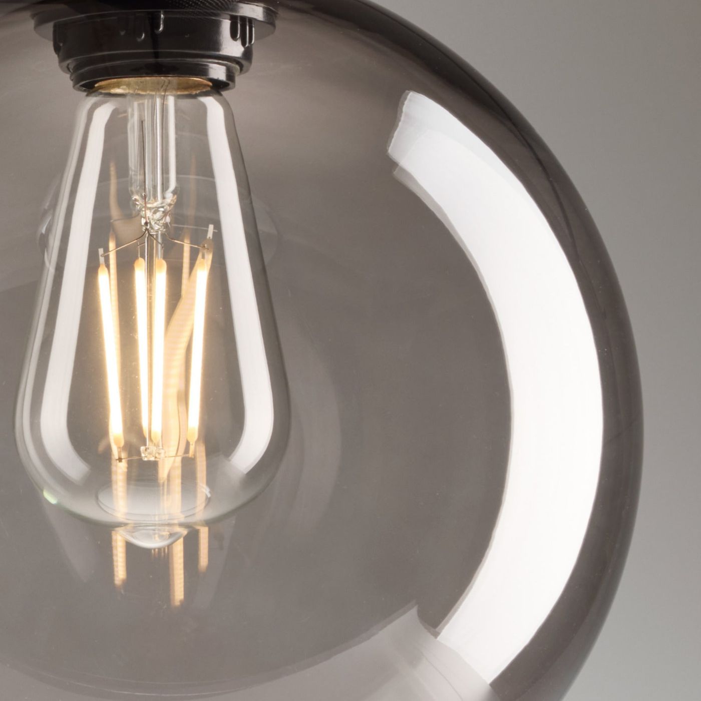 Smoked Glass Mocha shade KN-SGL-GLP9-MO-BKH