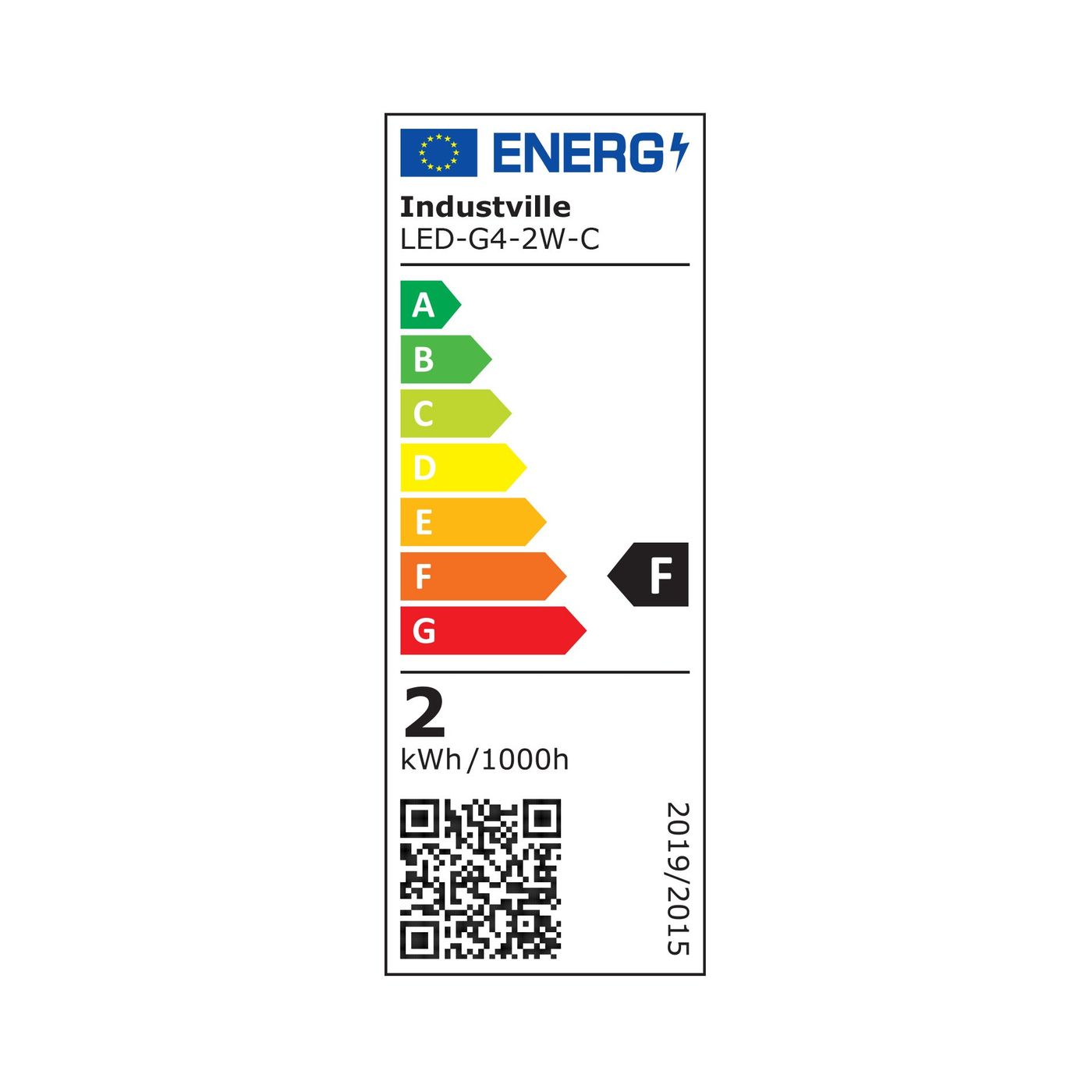 LED Silicone Non-Dimmable Bulb, 2W 2 Pin Capsule G4, Clear, Pack of 4
