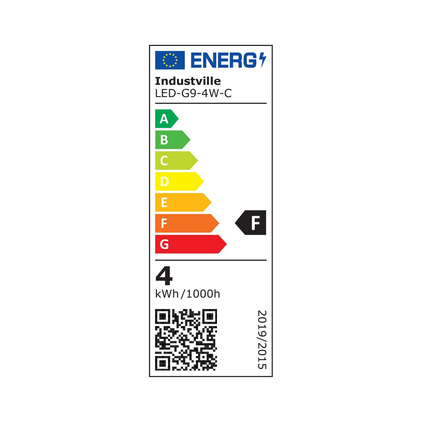 LED Glass Dimmable Bulb - 3.7W 2 Pin Capsule G9 - Clear - Pack of 4