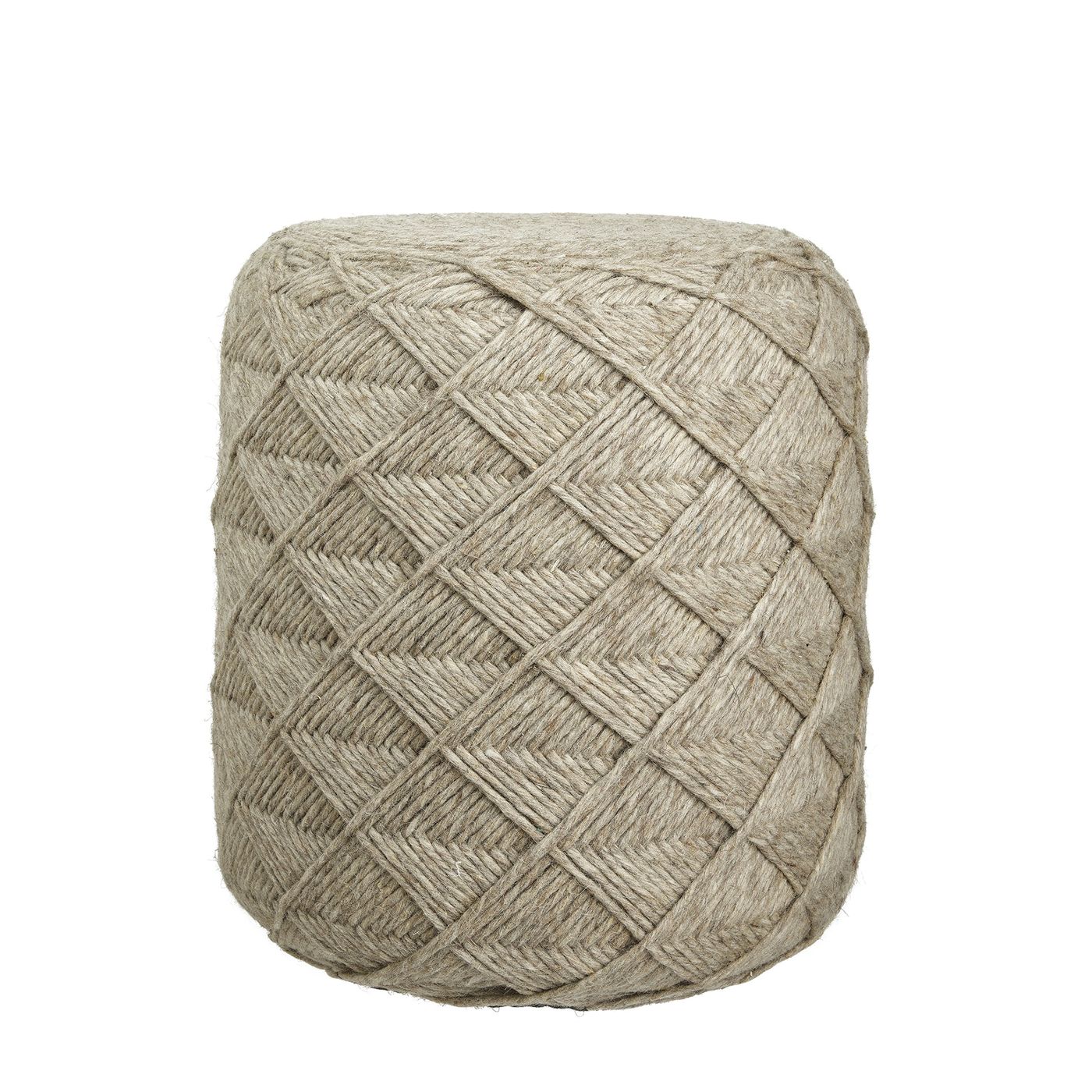 Laurel Wool Pouffe Natural, Product Code LR-WP-N