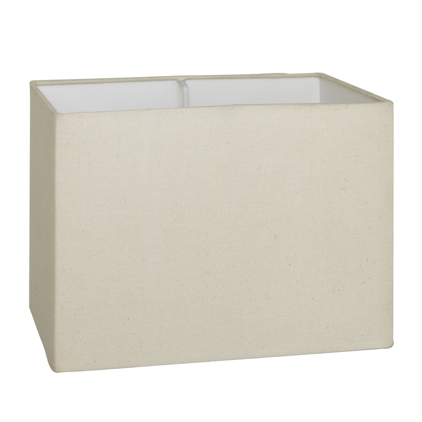 Light Natural Cotton Rounded Rectangle - Medium - Lampshade Only