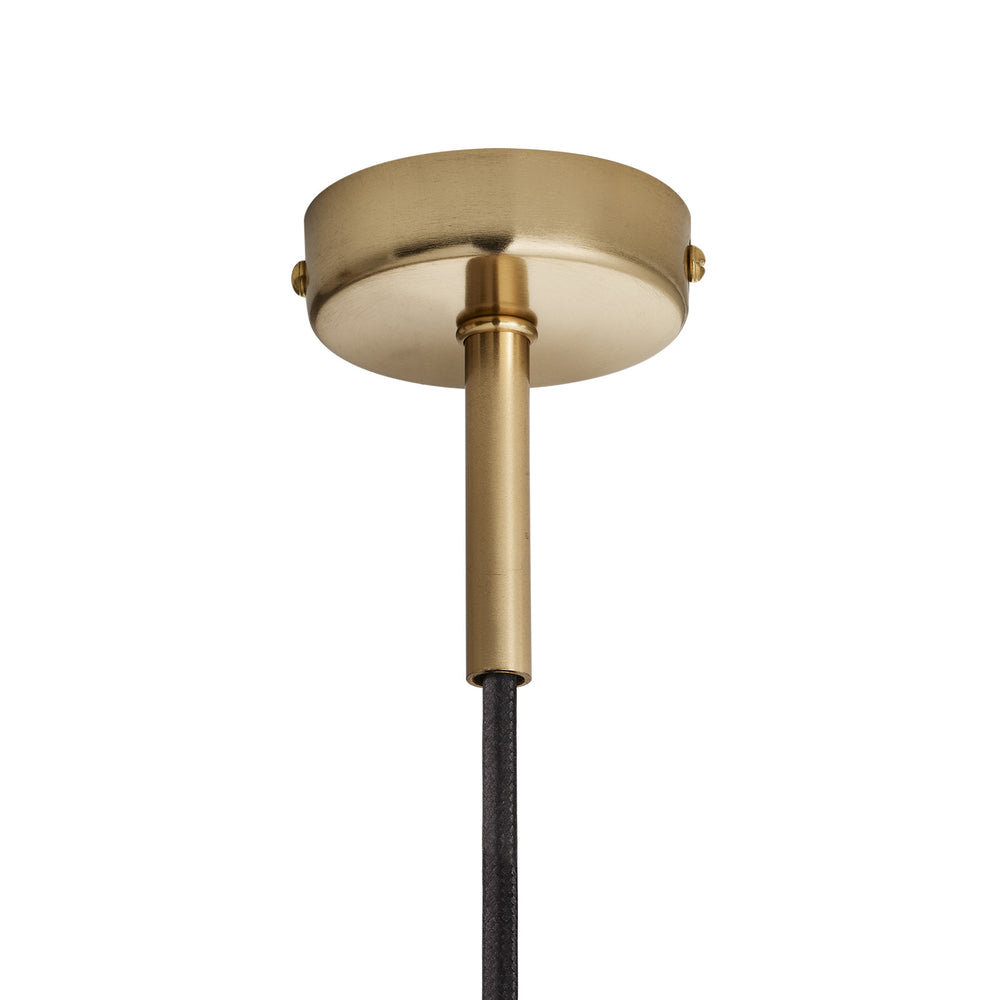 Cylinder Pendant Light With Brass Holder 