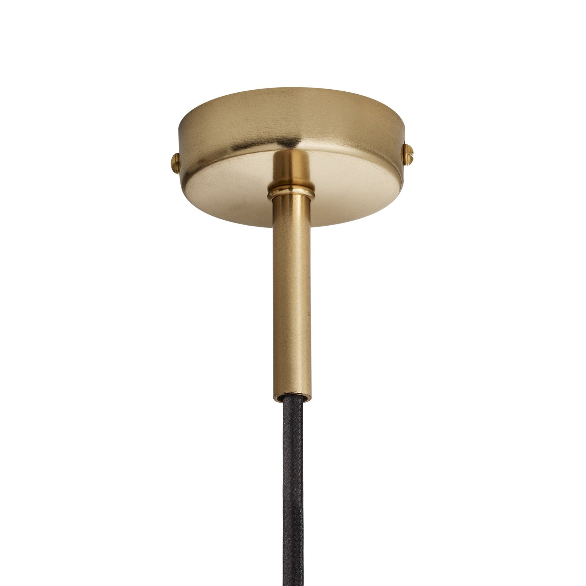 Cylinder Pendant Light With Brass Holder 