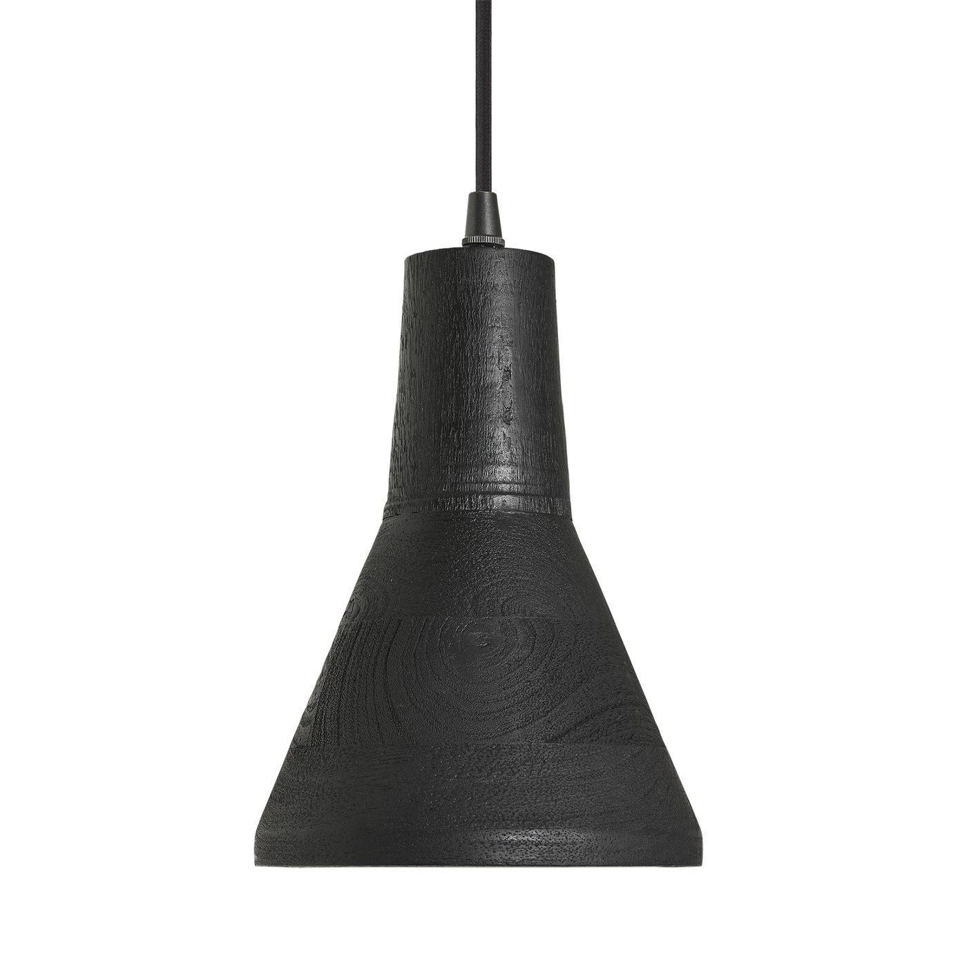 Black Maribo Wooden Pendant Light - 6 inch