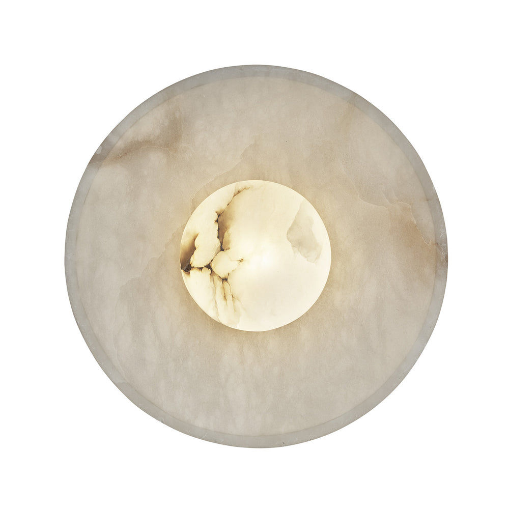 Alabaster Wall Light in 10 inch in White, Product Code AL-WL10-W
