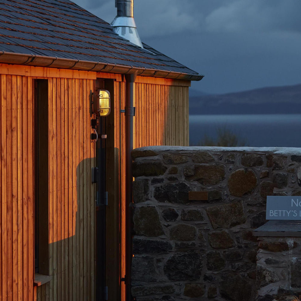 Gunmetal Bulkhead Outdoor & Bathroom Oval Wall Light in 6 Inch, Product code is BK-IP65-OWL6-GN-BSW-RB