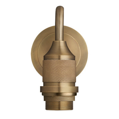 Noho Swan Neck Wall Holder - Brass - Light Bulb Holders - Industville Lighting UK