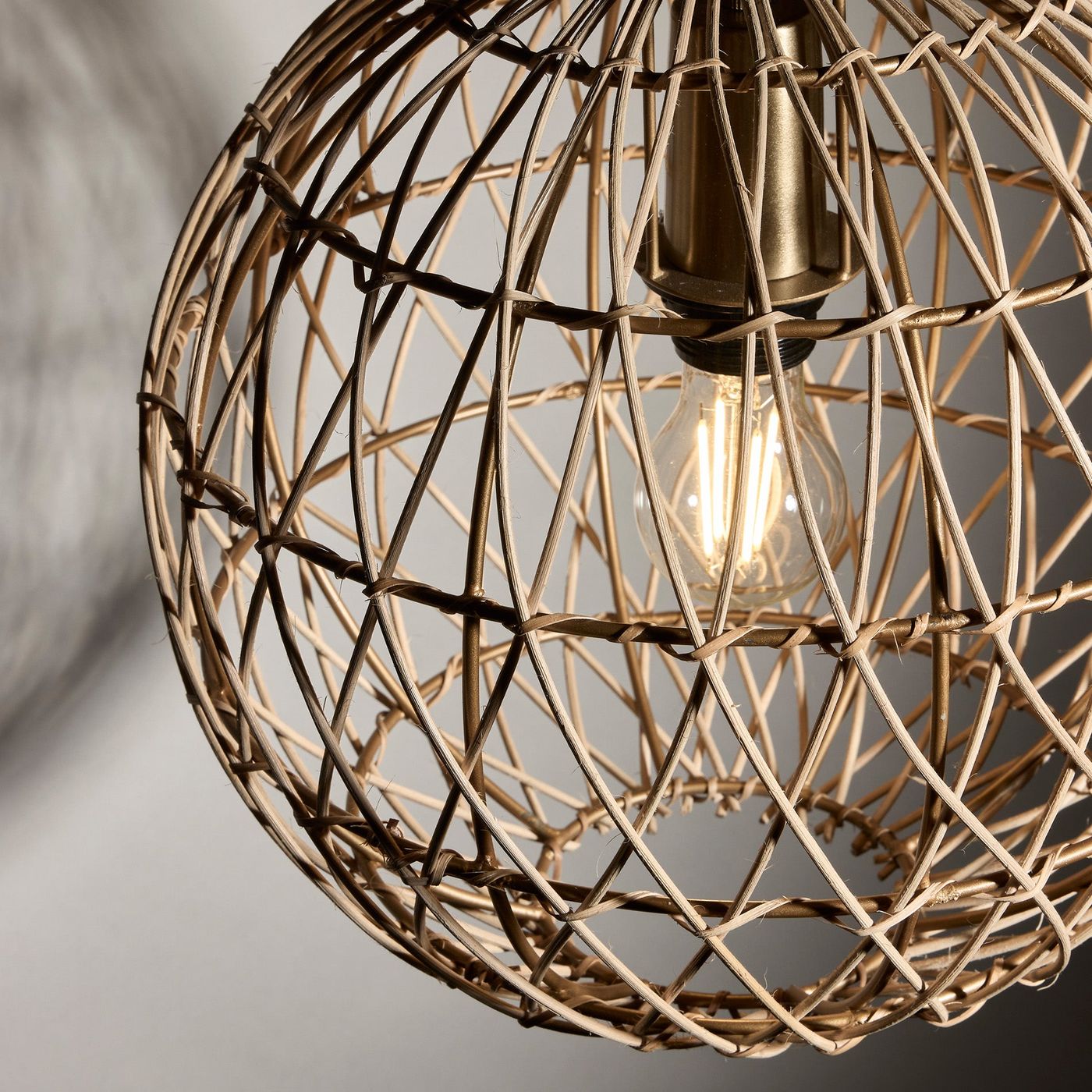 Natural 12-Inch Pendant Lighting Globe Coastal CO-RA-GLP12-N
