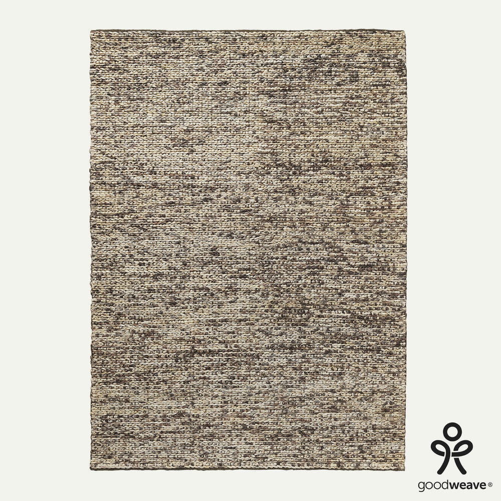 Dipton Hand Woven Jute Rug in Brown & Cream with Measurements 170 x 240 cm, Product Code RG-15-HWJ-BR-CR-L