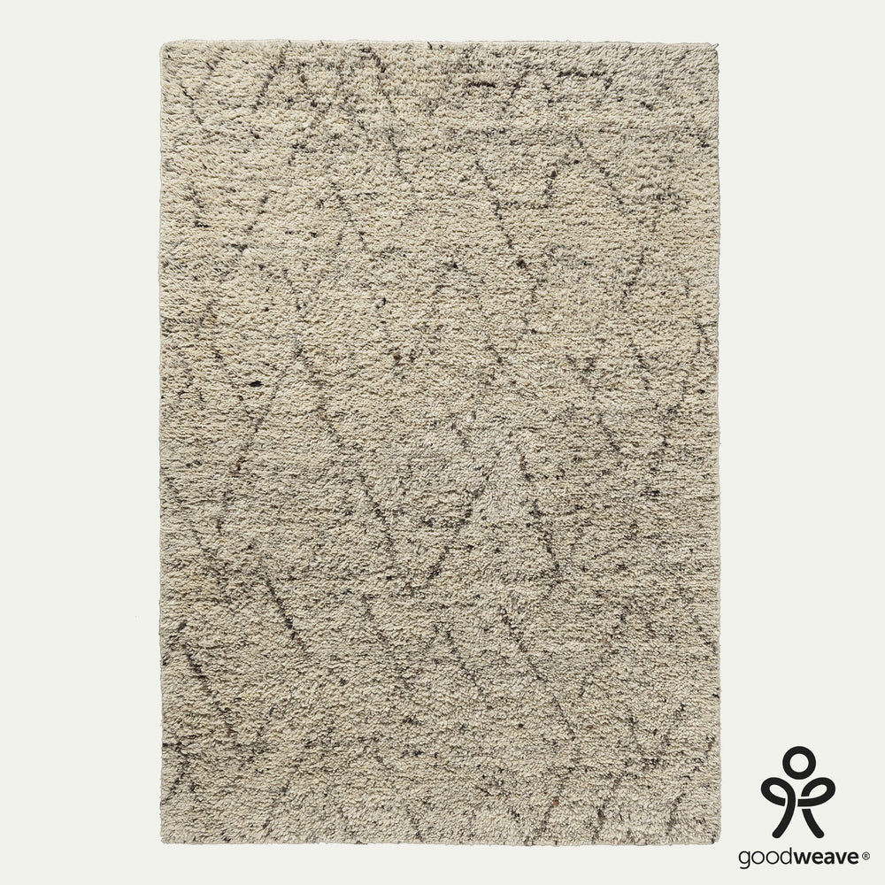 Braco Hand Tufted Wool Rug in Cream & Grey with Measurements 200 x 290 cm, Product Code RG-24-HKSW-CR-GR-XL