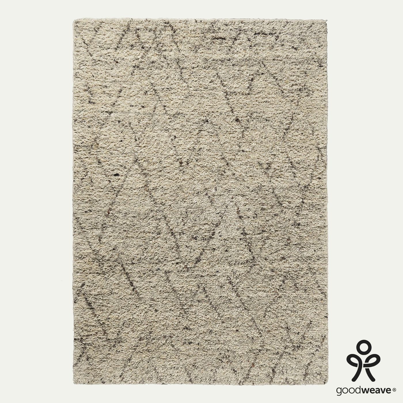 Braco Hand Tufted Wool Rug in Cream & Grey with Measurements 200 x 290 cm, Product Code RG-24-HKSW-CR-GR-XL