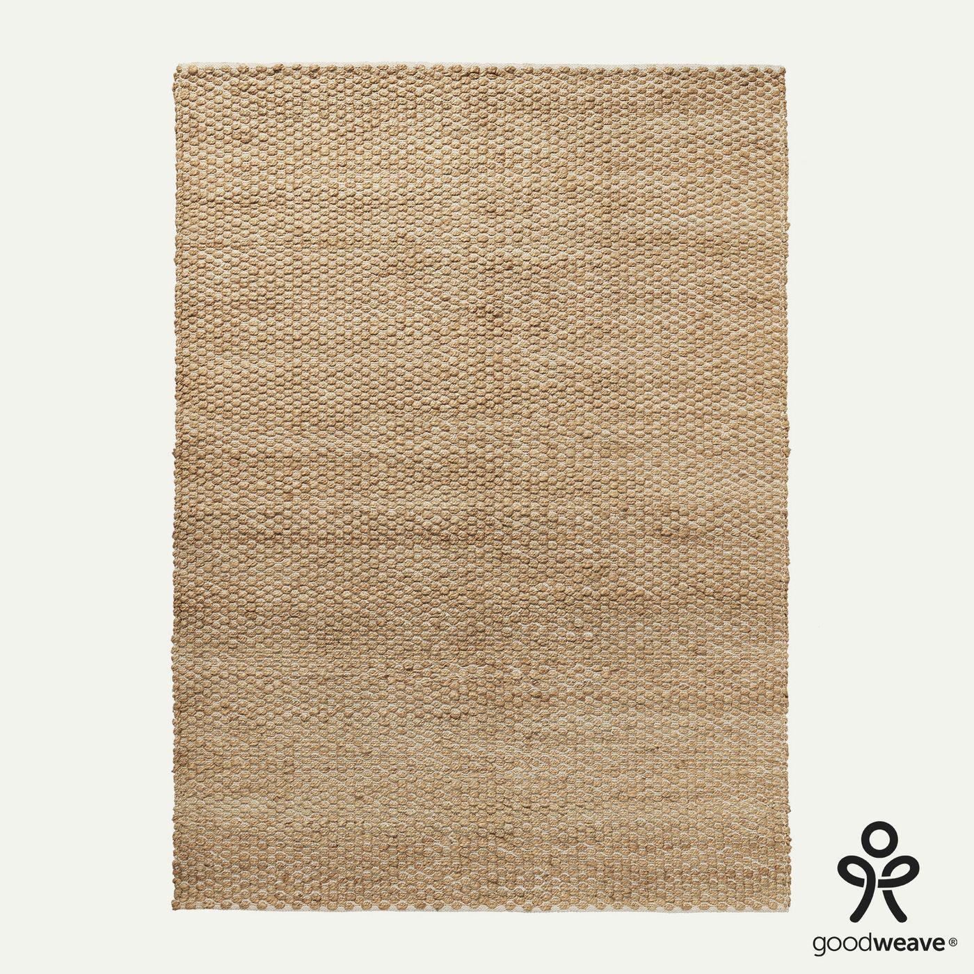 Hale Hand Woven Jute Rug in Natural & Cream with Measurements 200 x 290 cm, Product Code RG-1-HWJ-N-CR-XL