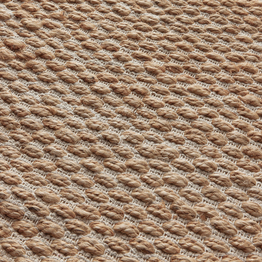 Hale Hand Woven Jute Rug in Natural & Cream with Measurements 200 x 290 cm, Product Code RG-1-HWJ-N-CR-XL