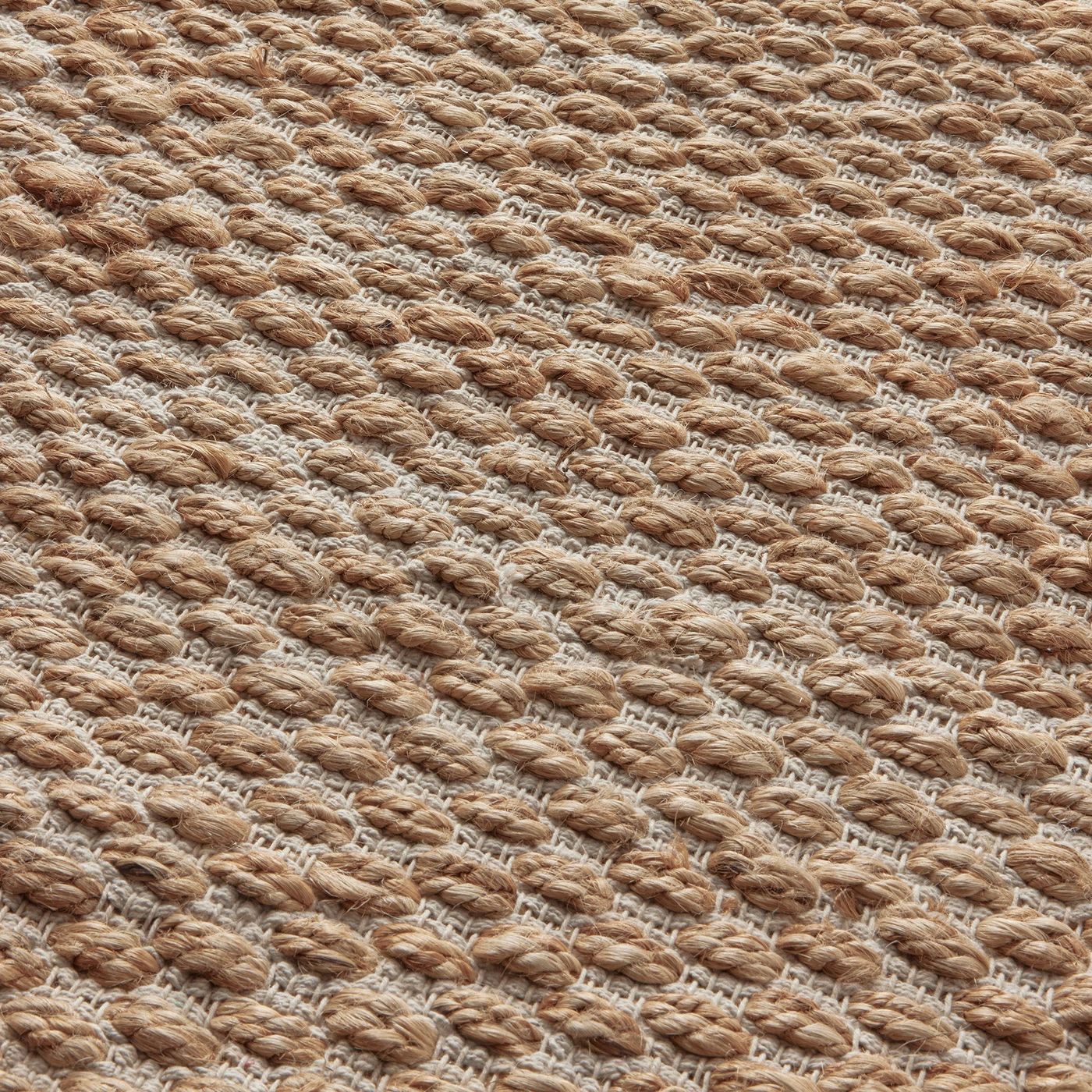 Hale Hand Woven Jute Rug in Natural & Cream with Measurements 200 x 290 cm, Product Code RG-1-HWJ-N-CR-XL
