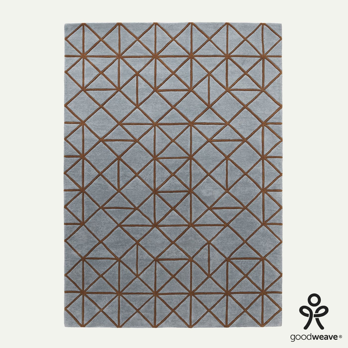 Hithe Hand Tufted Wool Rug - Grey & Brown