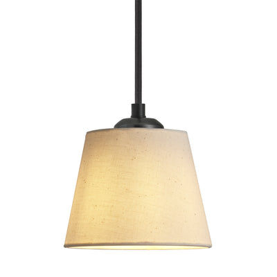 Orlando Empire Pendant in Pewter Finish with Light Natural Cotton