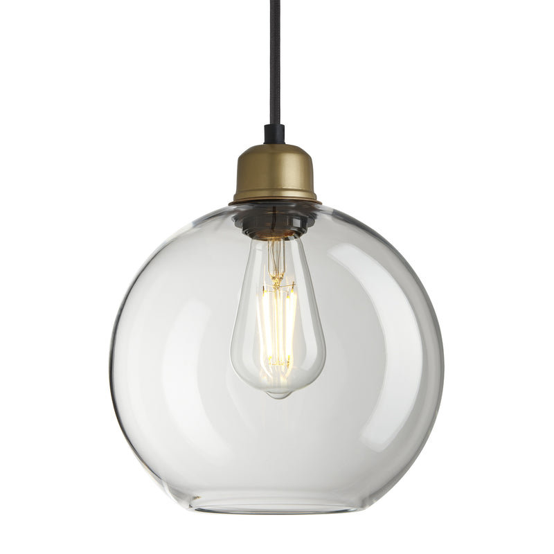 Orlando Glass Globe Pendant - 9 Inch - Hallway Lights - Industville Lighting UK