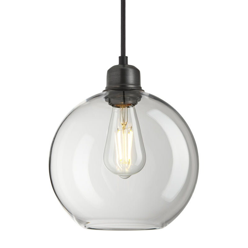 Orlando Glass Globe Pendant - 9 Inch - Hallway Lights - Industville Lighting UK
