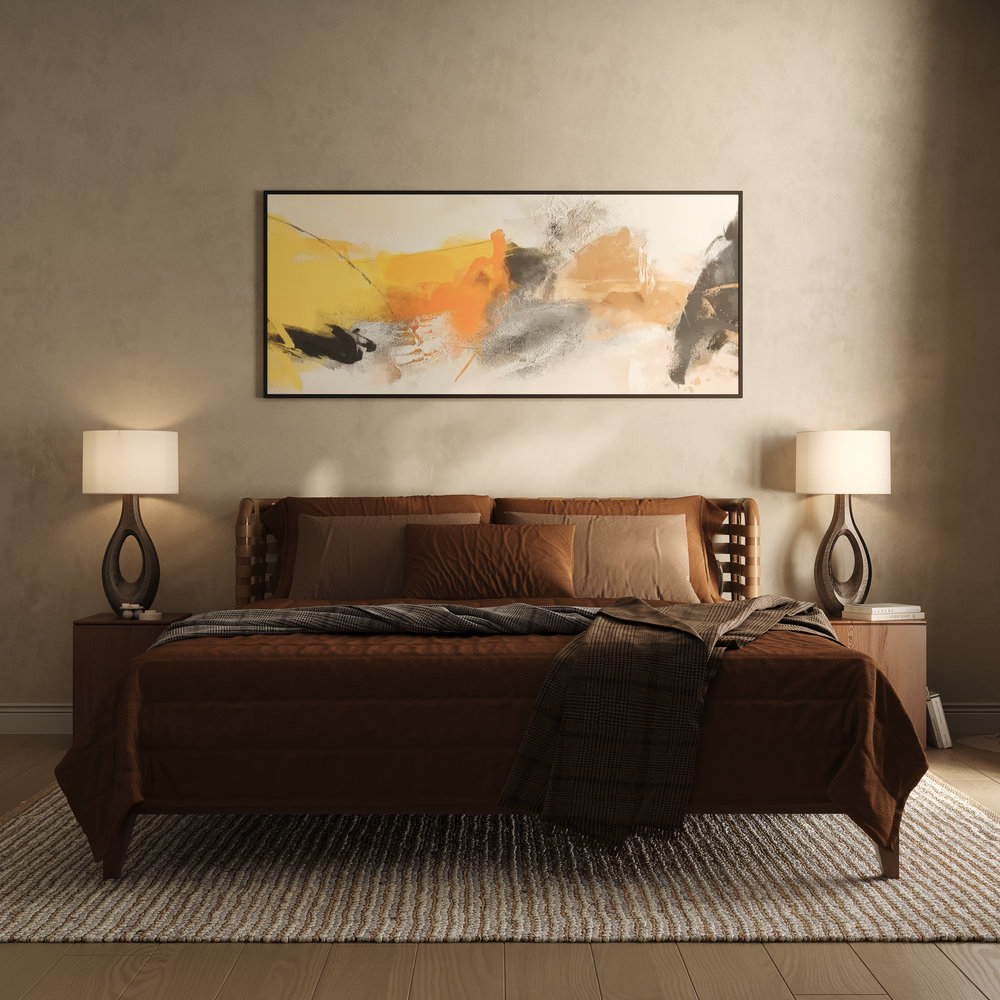 Ornate Ellipse Table Lamp in Brass with Natural Cotton Drum Shade