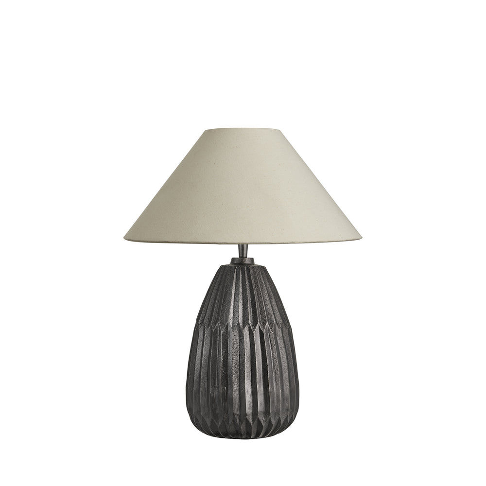 Ornate Thistle Table Lamp - Pewter