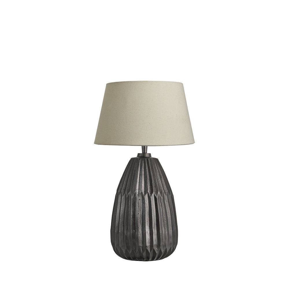Ornate Thistle Table Lamp - Pewter