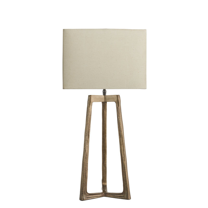 Ornate Tripod Table Lamp - Brass