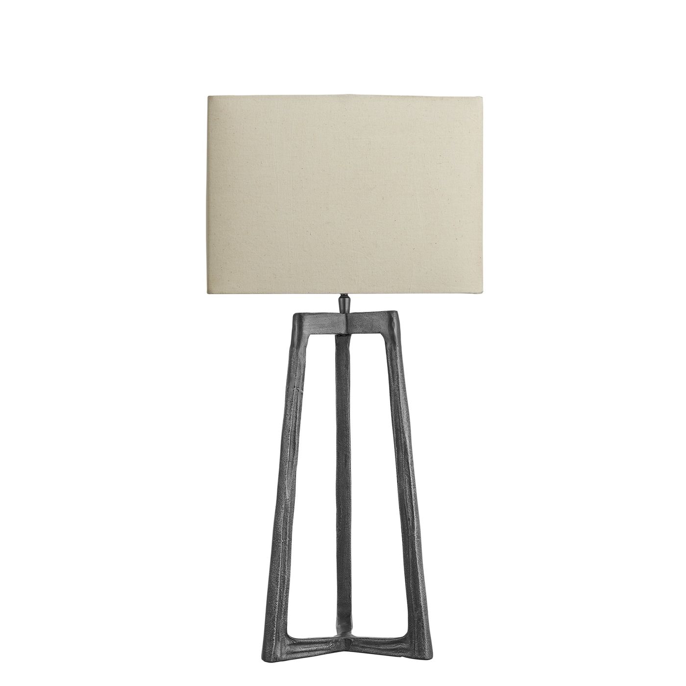 Ornate Tripod Table Lamp - Pewter