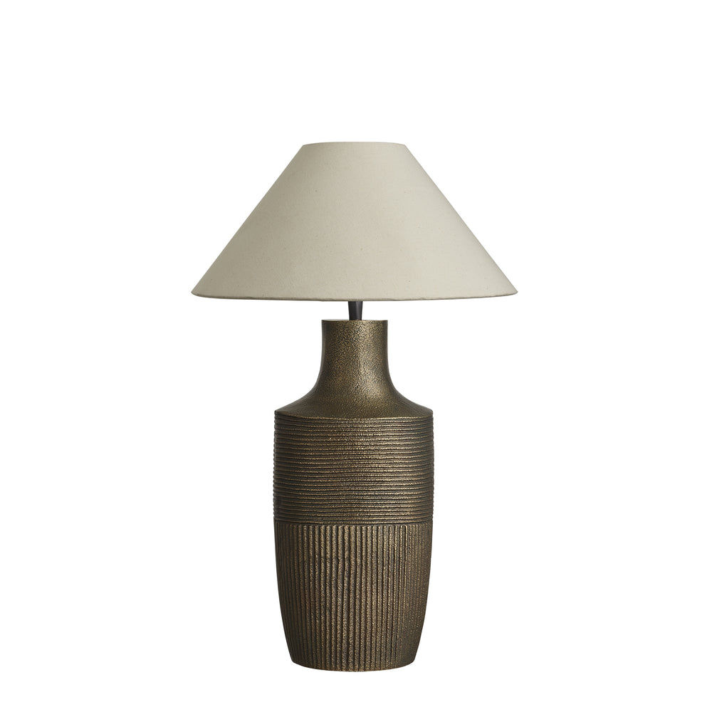 Ornate Vase Table Lamp - Brass