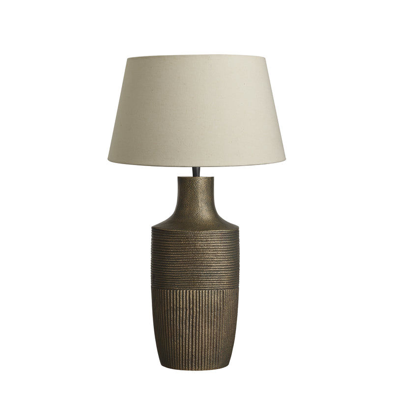 Ornate Vase Table Lamp - Brass