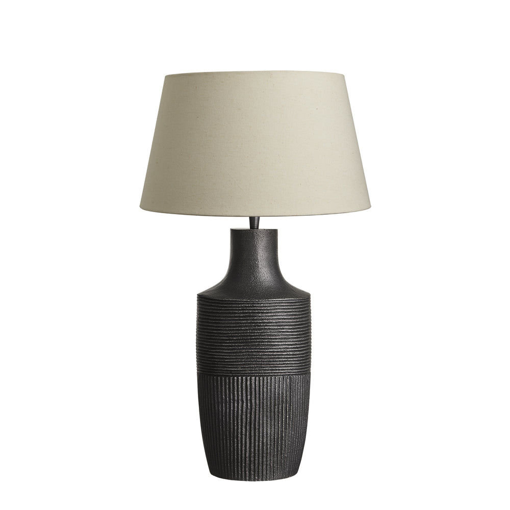 Ornate Vase Table Lamp - Pewter