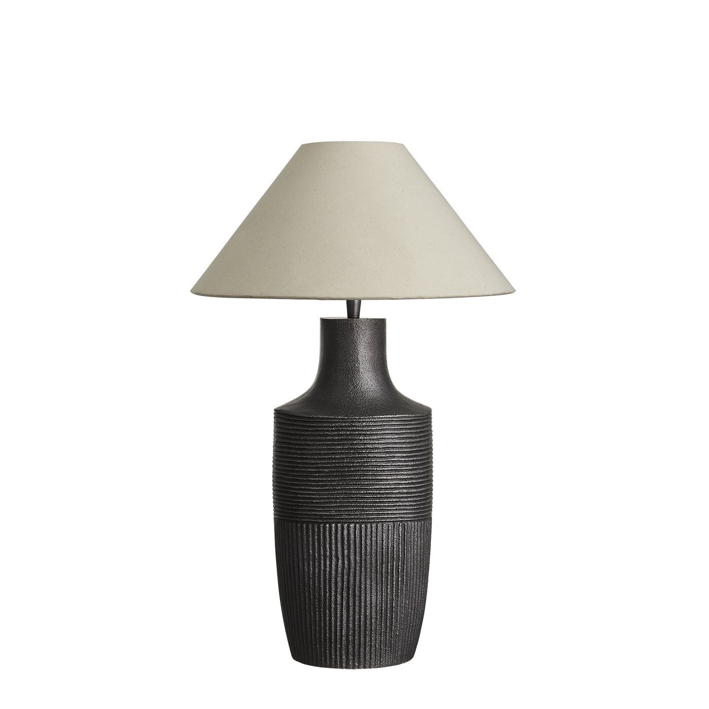 Ornate Vase Table Lamp - Pewter