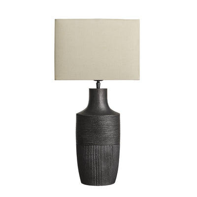 Ornate Vase Table Lamp - Pewter