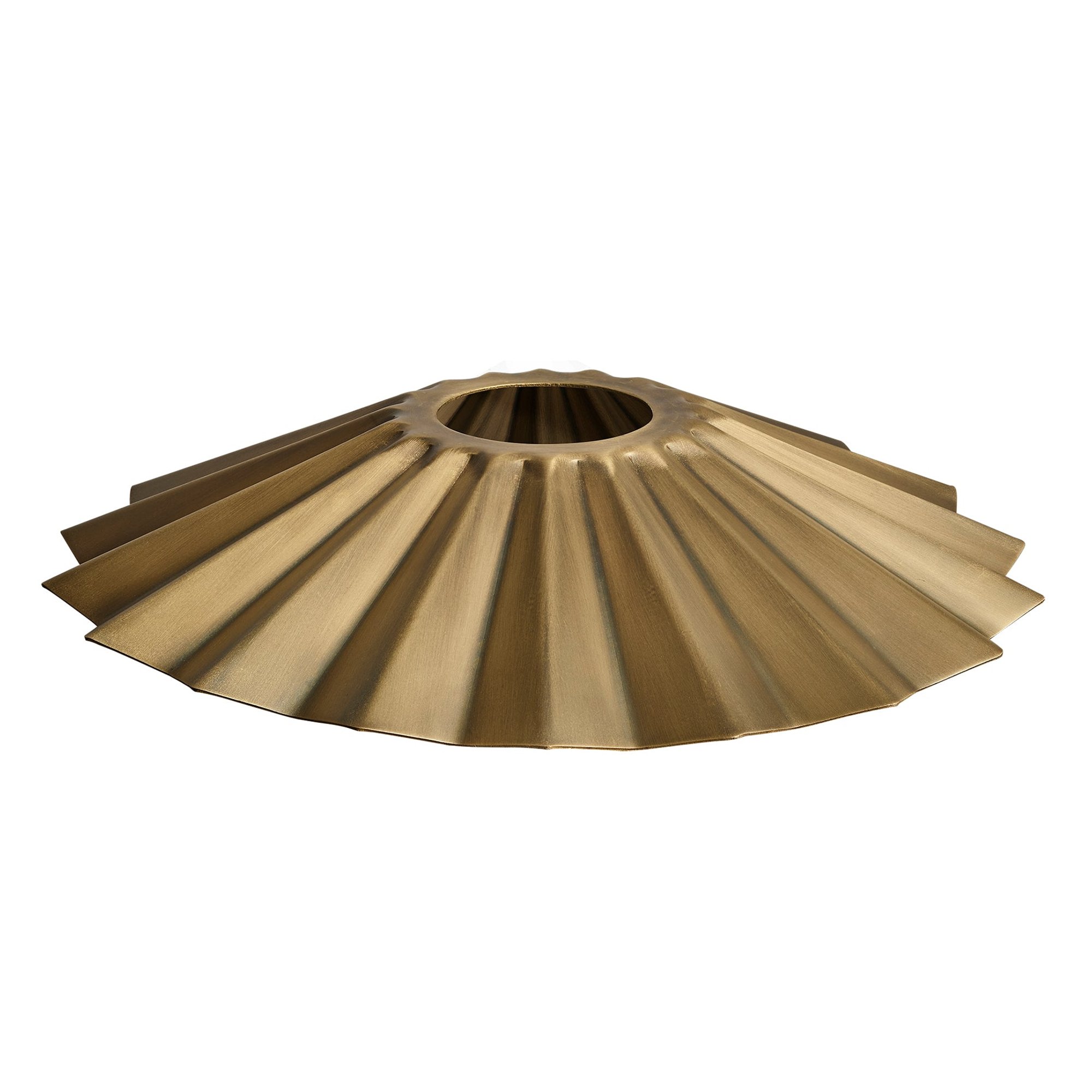 Pleated Brass Shade