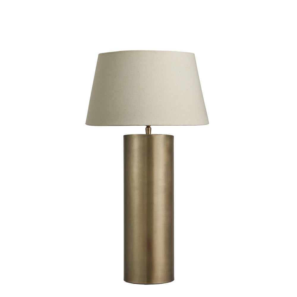 Pillar Cylinder Table Lamp - Brass