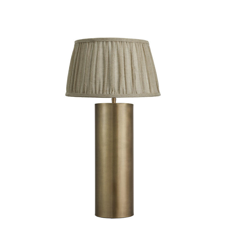 Pillar Cylinder Table Lamp - Brass