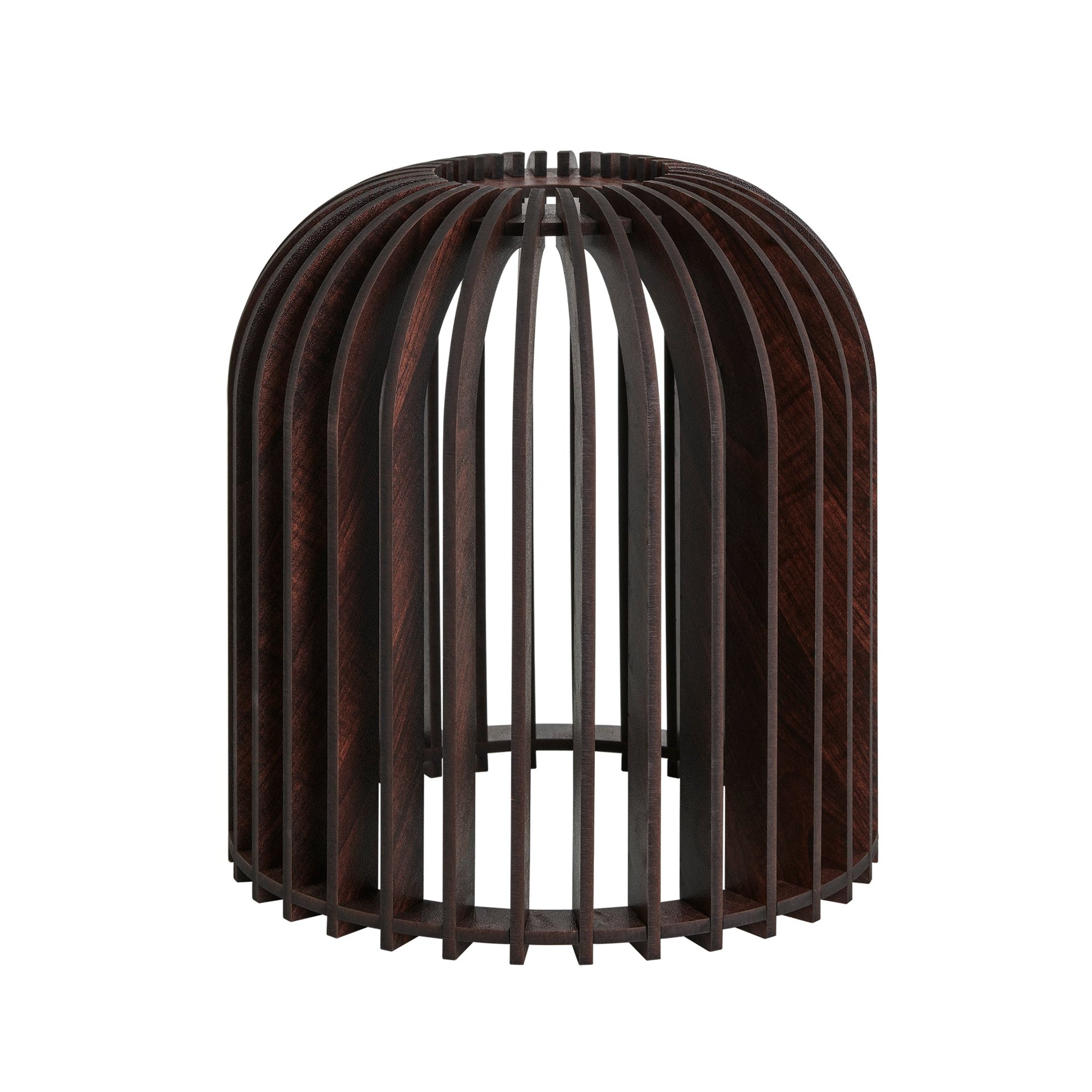 Rift Wooden Cone Shade in Dark Finish
