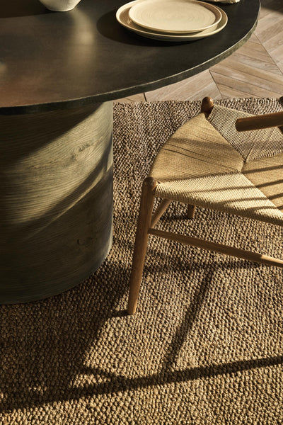 Natural Keal Hand Woven Jute Rug with Measurements 170 x 240 cm, Product Code RG-3-HWJ-N-L