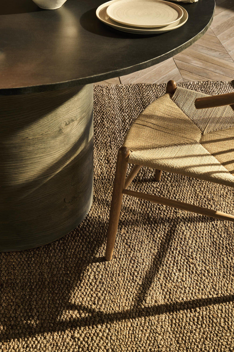 Natural Keal Hand Woven Jute Rug with Measurements 170 x 240 cm, Product Code RG-3-HWJ-N-L