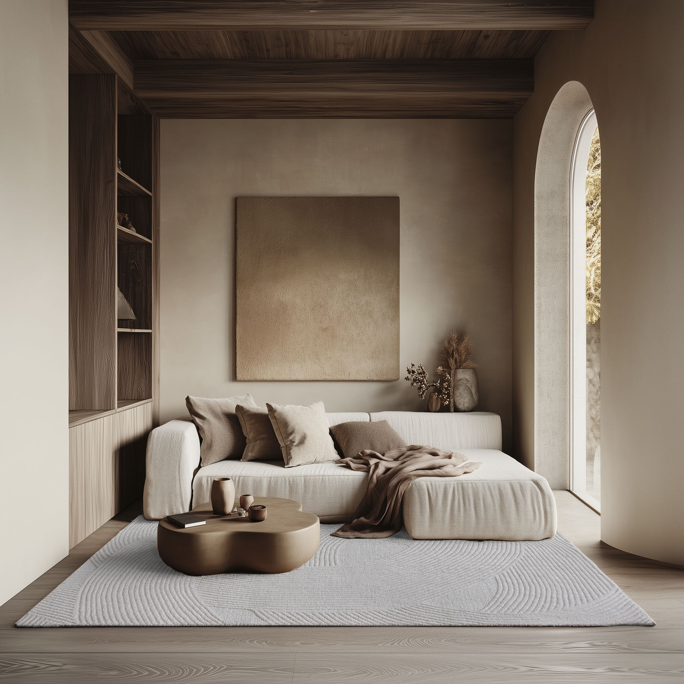 Ivory - Otley Hand Tufted Wool Rug 