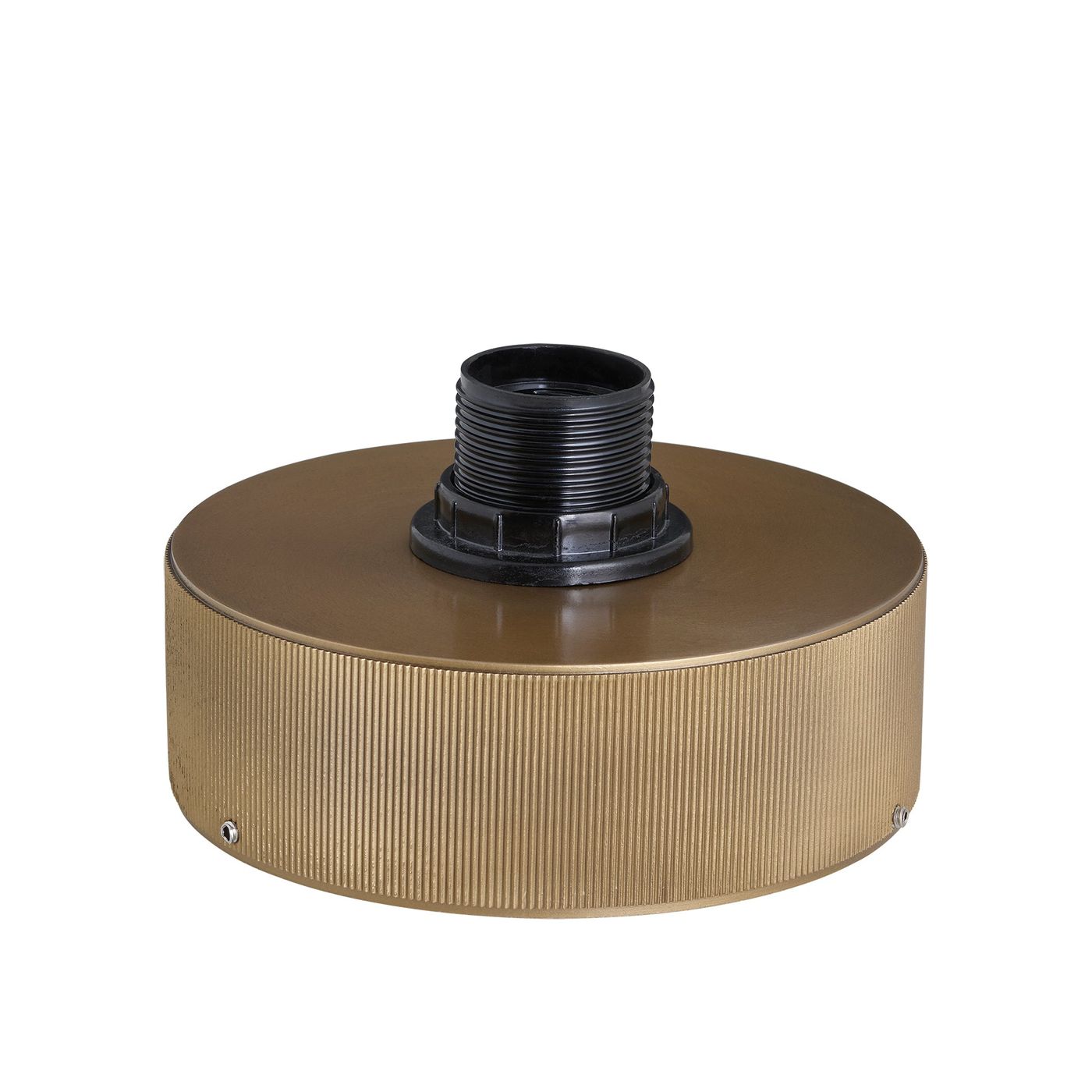 Brass Ribbed Semi Flush Mount Holder