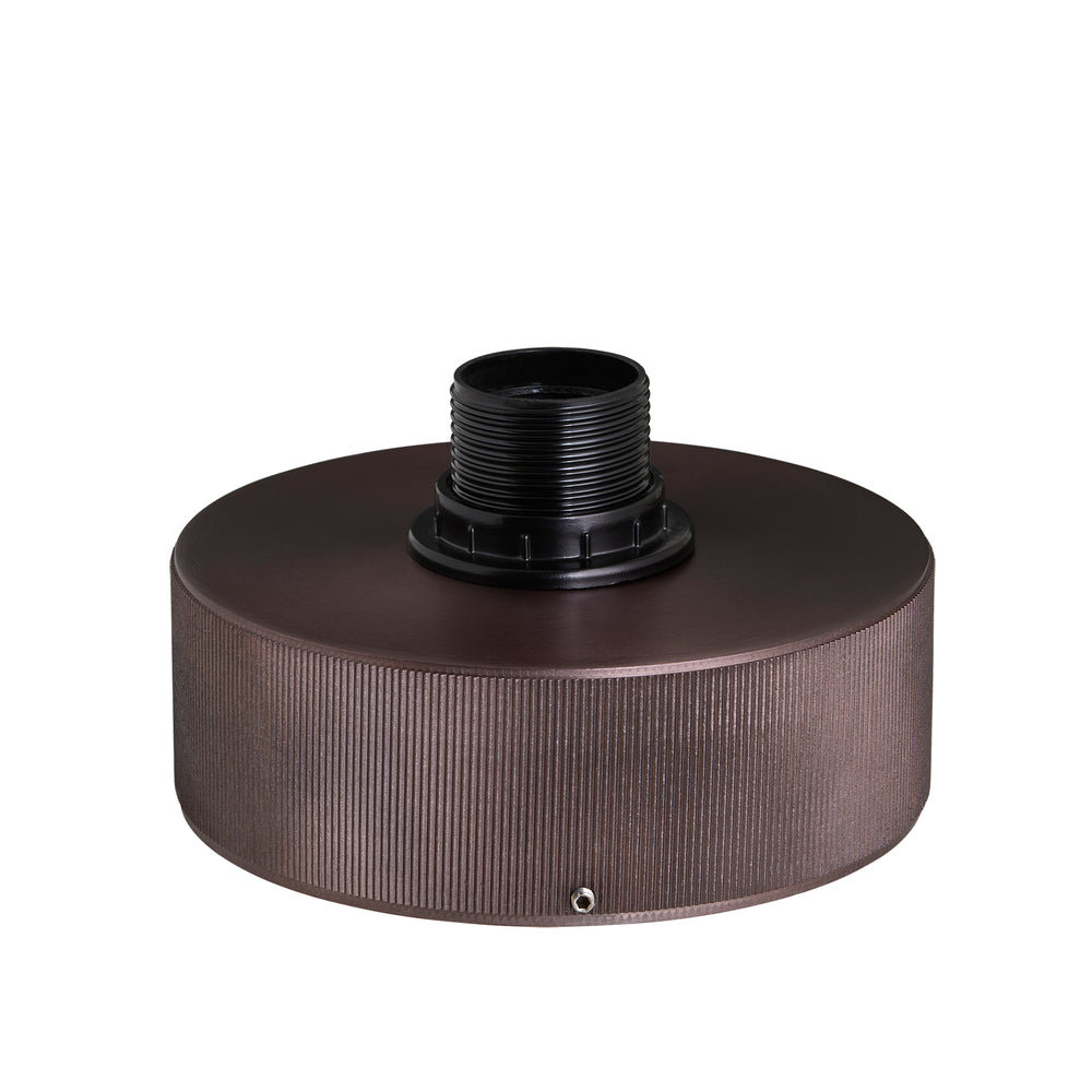 Bronze Ribbed Semi Flush Mount Holder
