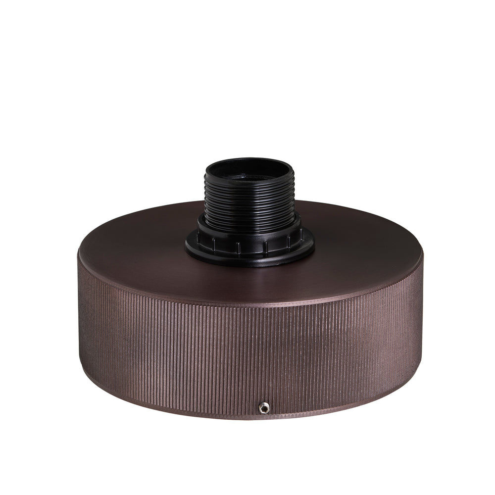Bronze Ribbed Semi Flush Mount Holder