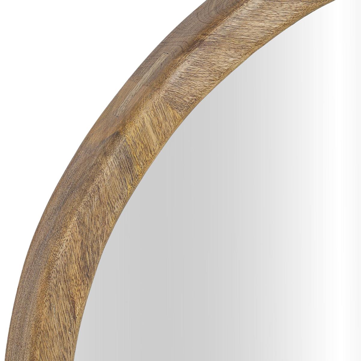 Rutland Organic Wood Wall Mirror - 43 Inch - Natural