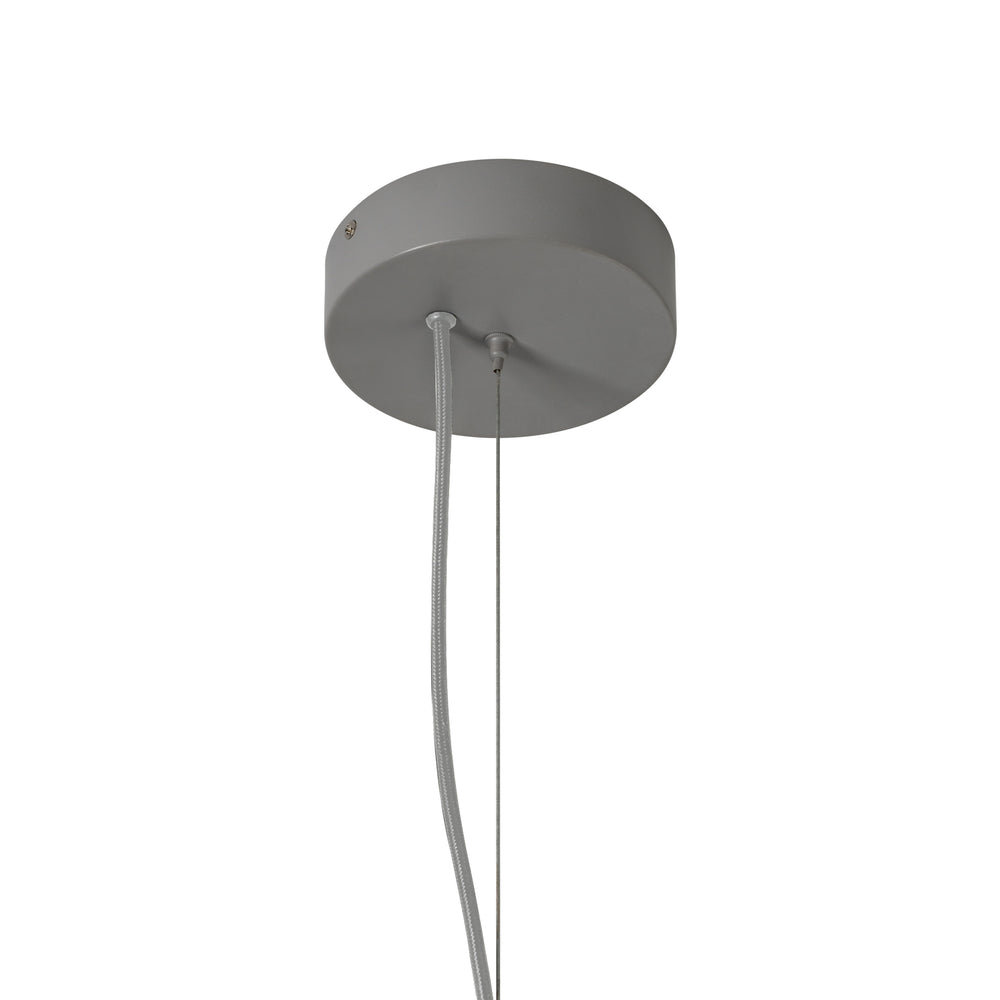 Ramsay Outdoor and Bathroom Cone Pendant Light in Ivory, close up of the shade