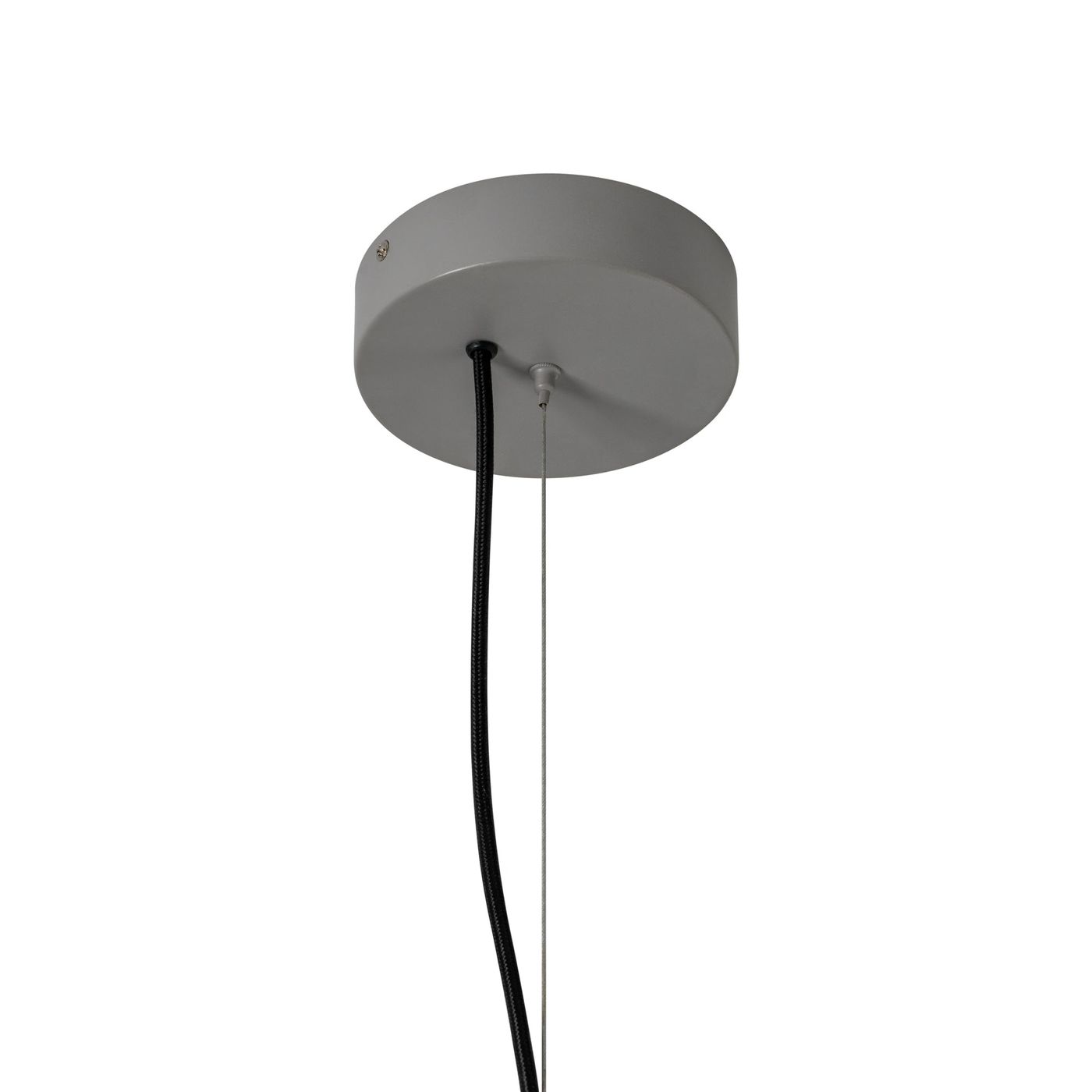 Ramsay Outdoor and Bathroom Cone Pendant Light in Ivory, close up ceiling rose