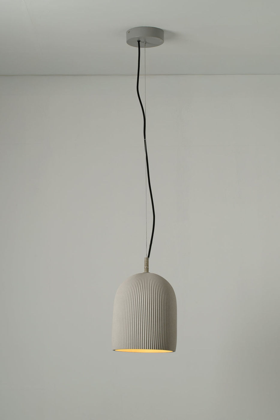 Ramsay Outdoor and Bathroom Cone Pendant Light in Ivory